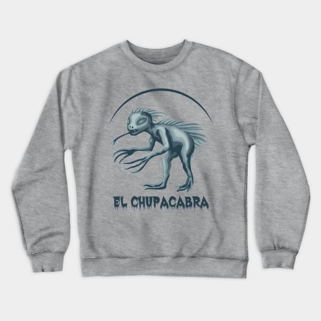 Chupacabra Crewneck Sweatshirt by Slightly Unhinged